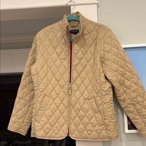 Lands End Tan Quilted Jacket